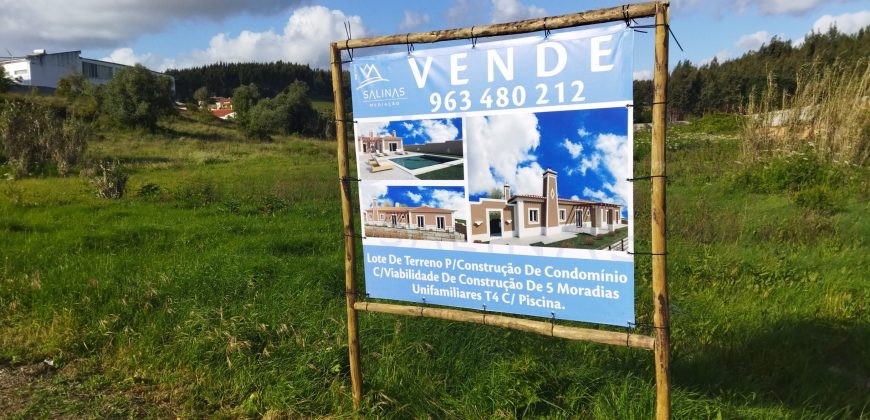 Lote Terreno Com Projecto Para Construção de 5 Moradias Em Condomínio_Marinhas Sal _ Rio Maior.